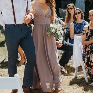 Lulus maxi bridesmaid dress